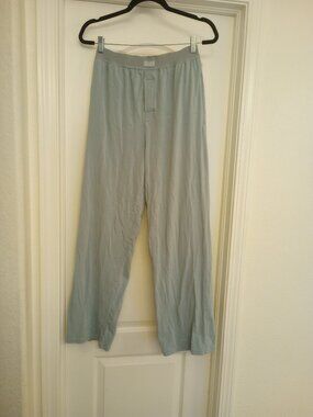 SKIMS Cotton Jersey‎ Lounge Pants Blue Wide Leg Pajama Lounge Bottoms Small